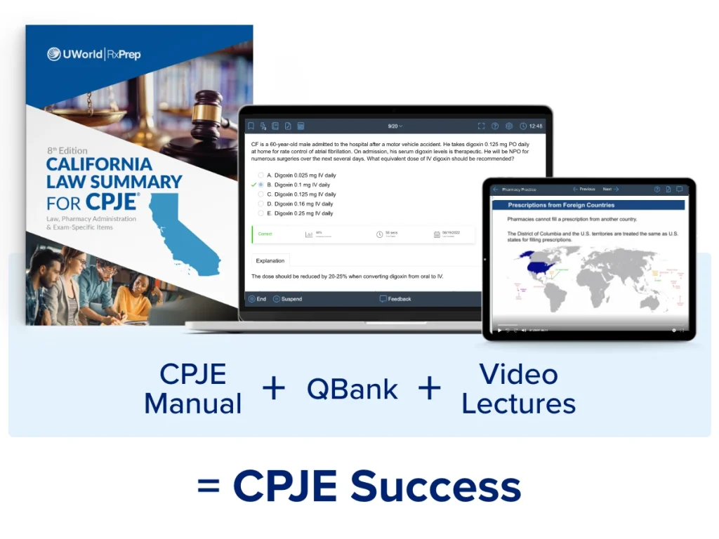 8th Edition CPJE Manual + QBank + Video Lectures = CPJE Success