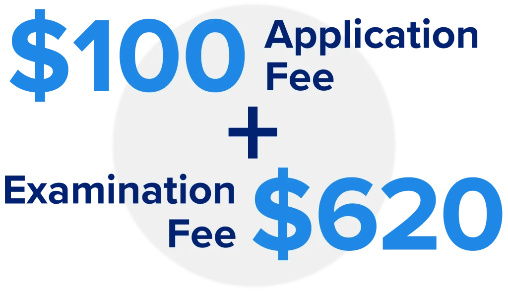 $100 application fee and $620 test-taking fee for the NAPLEX exam