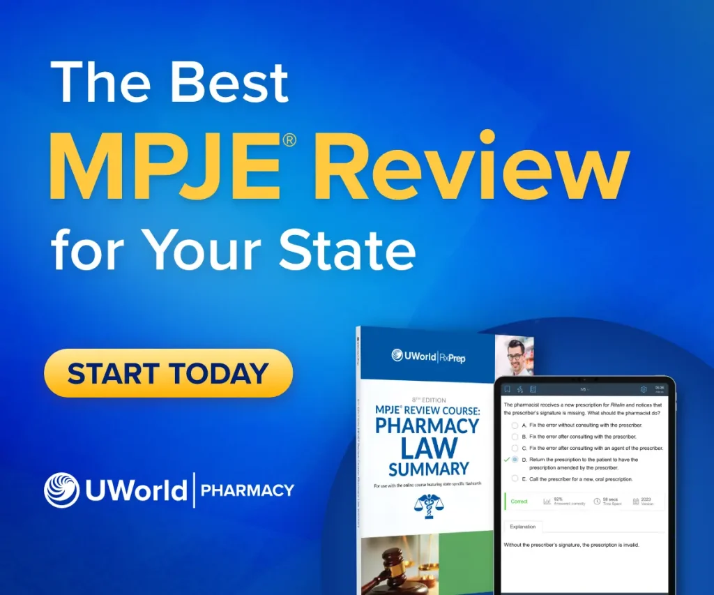 UWorld RxPrep MPJE Review