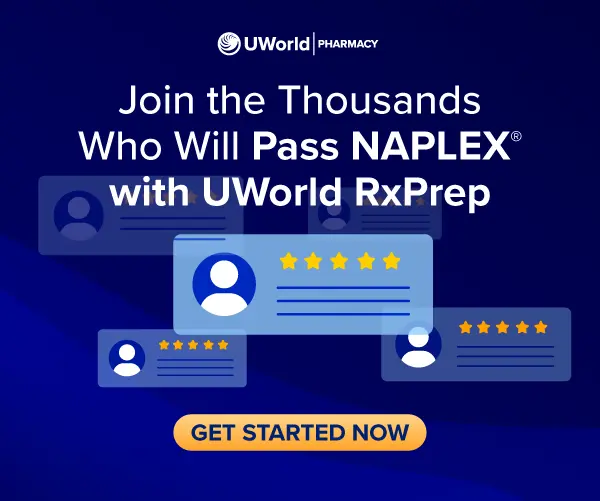 Join the Thousands Who Will Pass NAPLEX® with UWorld RxPrep