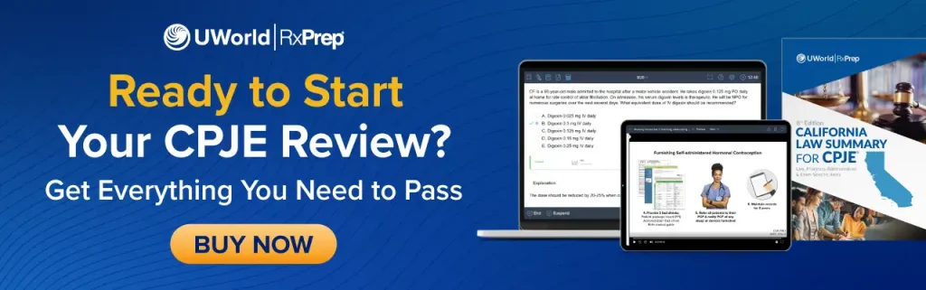 UWorld RxPrep gives you everything you need to pass the CPJE