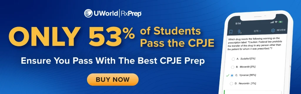 UWorld RxPrep CPJE Prep