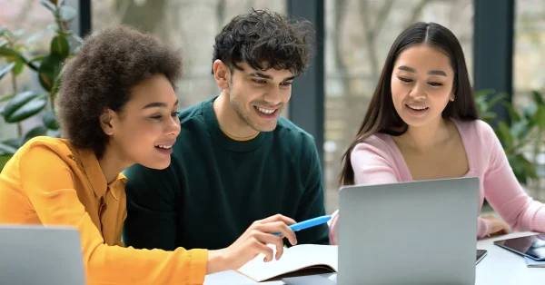 Three students applying NAPLEX study hacks to excel in the exam