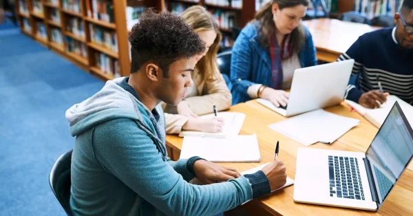 Student preparing for pharmacy exam